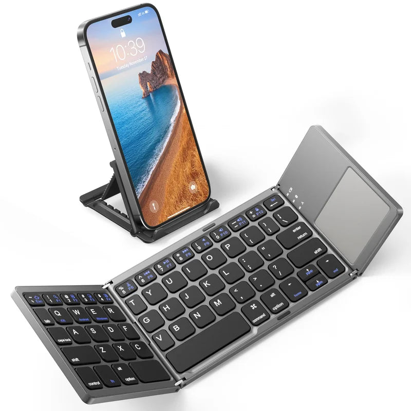 🎅(HOLIDAYS SALE - 49% OFF) Foldable Bluetooth Keyboard with Touchpad 🎅