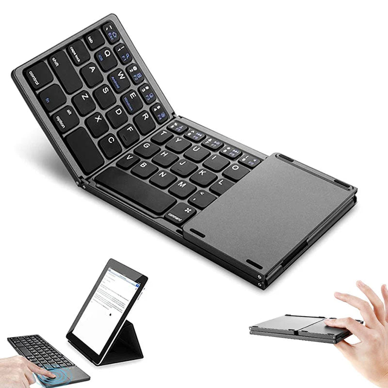 🎅(HOLIDAYS SALE - 49% OFF) Foldable Bluetooth Keyboard with Touchpad 🎅