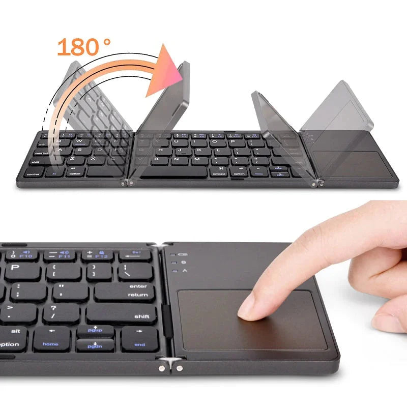 🎅(HOLIDAYS SALE - 49% OFF) Foldable Bluetooth Keyboard with Touchpad 🎅