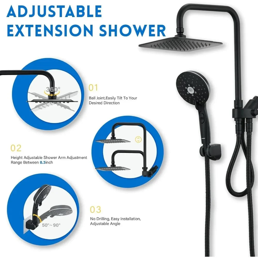 🎅(HOLIDAYS SALE - 49% OFF) Powerful Easy Rainfall Shower Kit🎅