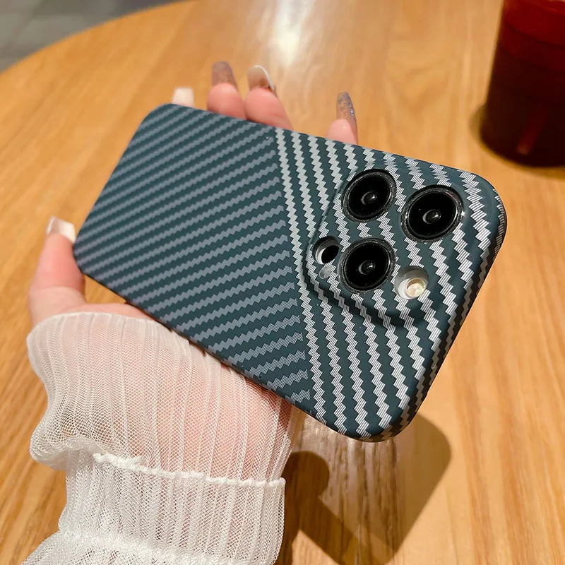 🔥Powerful Carbon Fiber Anti-Shock Lens Protection Phone Case🔥