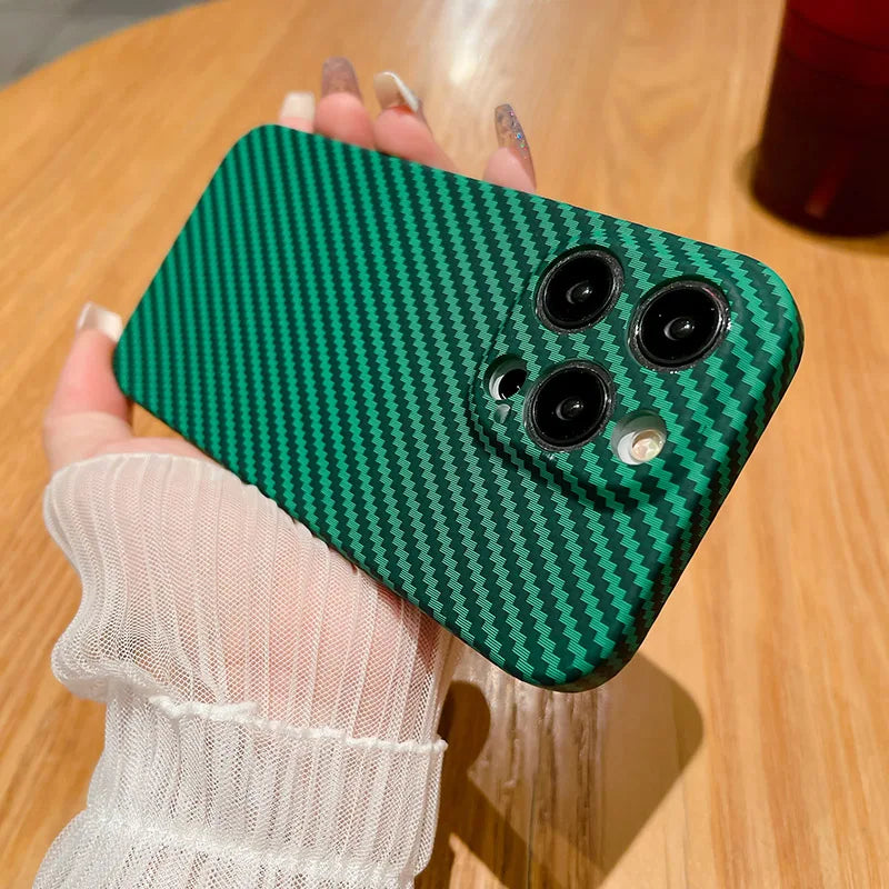 🔥Powerful Carbon Fiber Anti-Shock Lens Protection Phone Case🔥