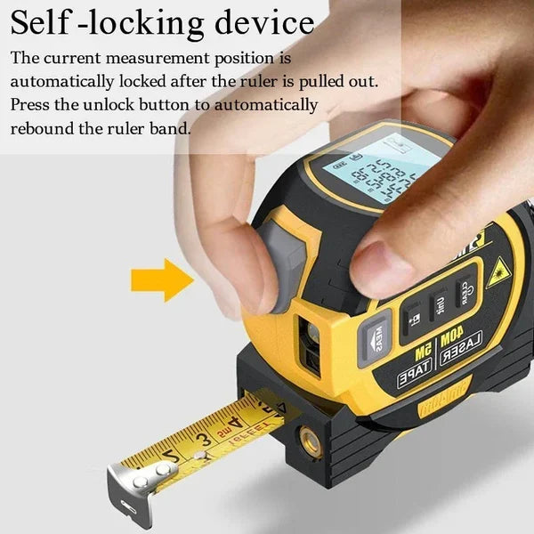 🎅(HOLIDAYS SALE - 49% OFF) Laser Measure 3-In-1 Infrared Laser Tape Measure🎅