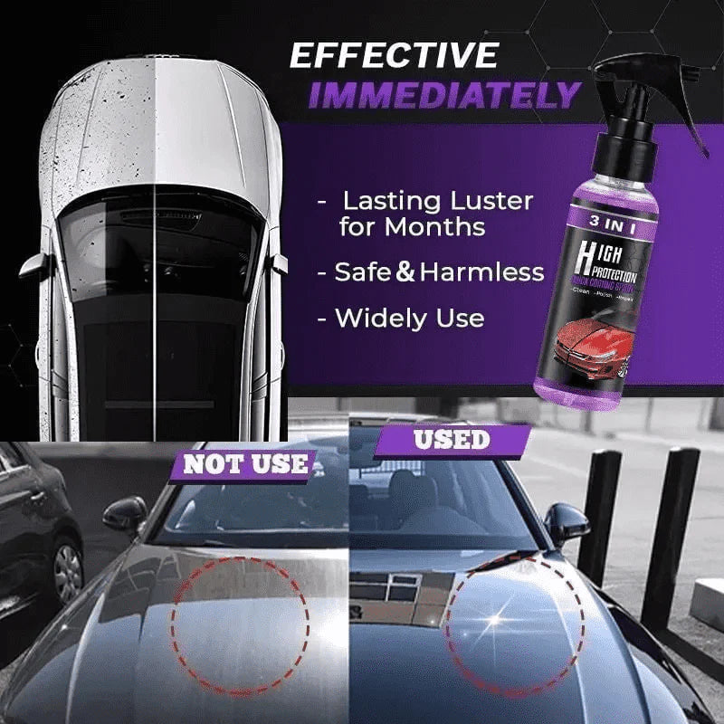 ✨ Powerful 3 in 1 High Protection Fast Car Ceramic Coating Spray🌟